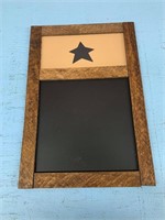 Chalk Board with star Black