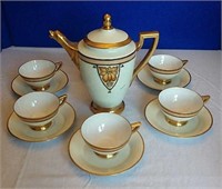 Czechoslovakia hand painted tea set