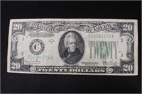 1934D $20 Philadelphia Bank Note