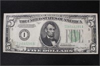 1934 $5 Minneapolis Bank Note