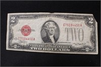 1928D $2 Dollar Red Seal