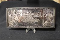 16 oz .999 Pure Silver Bar Excellent Toning