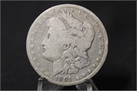 1891-CC  Morgan Silver Dollar