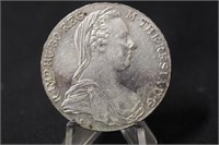 1780 Silver Maria Theresia Thaler Coin