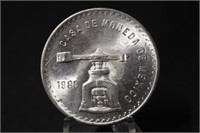 Vintage 1oz .999 Pure Silver Mexican Coin