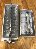 3 Aluminum Ice Cube Trays- 1 not pictured