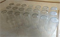 21 water glasses