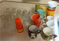 cups, glasses, mugs