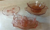 pink depression glass