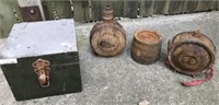 Wood Box and Jugs