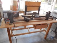 Craftsman 12" Wood Lathe & Table & Turning Tools