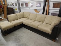 2-Pc Sectional Sofa, Tan/Brown *A few Marks on