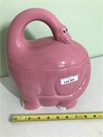 Pink Dinosaur Cookie Jar- Made in Japan