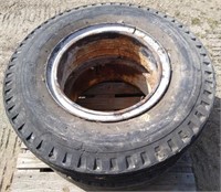National tire 9.00-20 mounted on Webb wheel rings