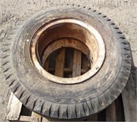 Goodyear 9.00-20 tires mounted on Webb wheel