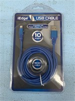 10 ft. iPhone Charging cord Blue