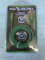 10 ft. Iphone Charging cord Green