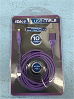 10 ft. Iphone Charging cord Purple