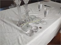 Assorted glass / Candle sticks