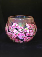 John Lotton art glass layered paperweight vase, 8