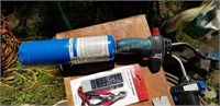 2 blow torches, wire stripper, battery tester,