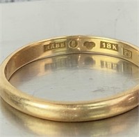 VTG 18K Gold Ring Signed HABE 4.1g