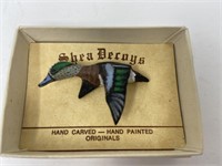 Shea Decoys Hand Carved & Painted Duck Pin