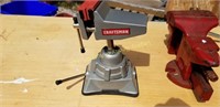 Craftsman vice and red cast iron vice