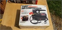 3 way energy air compressor and 100 amp battery