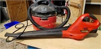 Black and decker cordless leaf blower, and