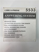 Code-A-Phone Answering Machine Model 5533