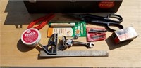 toolbox with misc tools and items