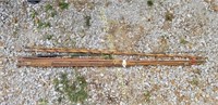 several bamboo fishing rods