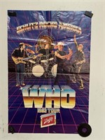 The Who 1982 "Schlitz Rocks America" Tour Poster
