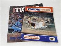 Vintage Detroit Tigers 1970s Yearbook/Programs