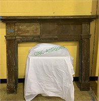 Antique Winchester fireplace mantle surround,
