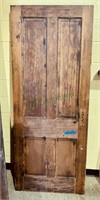 Antique standard size door, four raised panels,