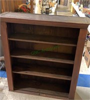 Antique bookcase, with four shelves, missing the
