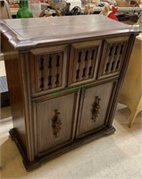 Vintage decorative wood bar storage cabinet, bar