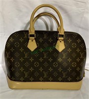 2001 marked Louis Vuitton leather bag purse,
