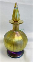 Marked LC Tiffany Favrile glass perfume bottle,