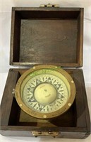 Antique Boston ships compass, by the E S Ritchie
