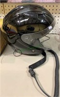 Harley Davidson motorcycle helmet, with a clear