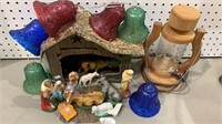 Christmas nativity set with vintage Italian
