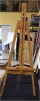 Artist easel, small wooden artist easel, probably