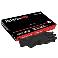 BaBylissPRO Reusable Black Satin Latex Gloves,