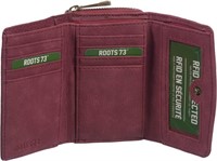 Roots 73 Trifold Wallet with 3 Way Zipper RFID