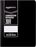 AmazonBasics College Ruled Composition Notebook,