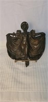 Antique Cast Iron Dancing Lady tray