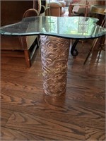 Glass Top Table.